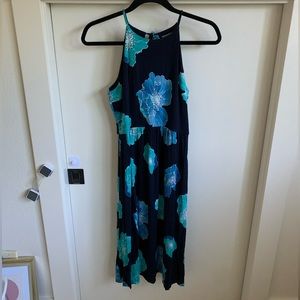 LOFT Floral MIDI Dress